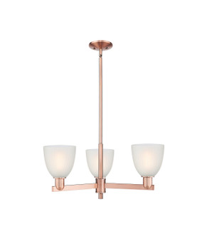 Arcadia Three Light Pendant in Antique Copper (405|716-3CR-AC-G381)