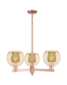 Arcadia Three Light Pendant in Antique Copper (405|716-3CR-AC-G128-8)
