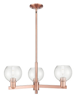 Arcadia Three Light Pendant in Antique Copper (405|716-3CR-AC-G124-6)