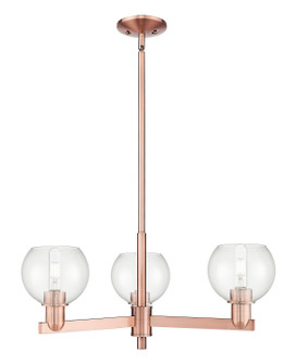 Arcadia Three Light Pendant in Antique Copper (405|716-3CR-AC-G122-6)