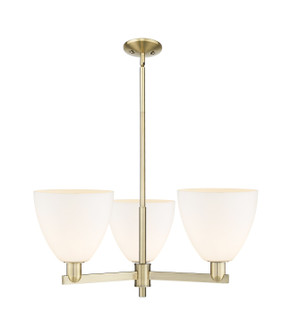 Arcadia Three Light Pendant in Antique Brass (405|716-3CR-AB-GBD-91)