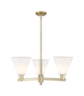 Arcadia Three Light Pendant in Antique Brass (405|716-3CR-AB-GBC-81)