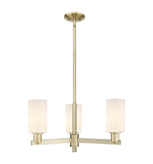 Arcadia Three Light Pendant in Antique Brass (405|716-3CR-AB-G801)