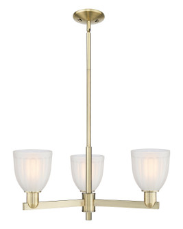 Arcadia Three Light Pendant in Antique Brass (405|716-3CR-AB-G441)