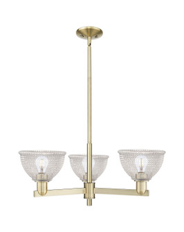 Arcadia Three Light Pendant in Antique Brass (405|716-3CR-AB-G422)
