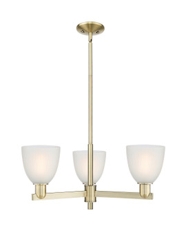Arcadia Three Light Pendant in Antique Brass (405|716-3CR-AB-G381)