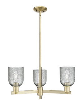 Arcadia Three Light Pendant in Antique Brass (405|716-3CR-AB-G257)