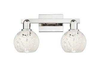 Arcadia Two Light Bath Vanity in Polished Nickel (405|716-2W-PN-G1216-6WM)