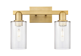 Arcadia Two Light Bath Vanity in Brushed Brass (405|716-2W-BB-G802)
