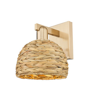 Arcadia One Light Wall Sconce in Champagne Bronze (405|716-1W-CB-RBD-8-NAT)