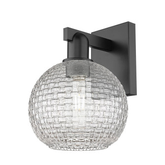 Arcadia One Light Wall Sconce in Matte Black (405|716-1W-BK-G122C-8CL)