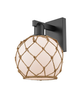 Arcadia One Light Wall Sconce in Matte Black (405|716-1W-BK-G121-8RB)