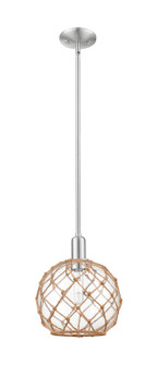 Arcadia One Light Mini Pendant in Brushed Satin Nickel (405|716-1S-SN-G122-10RB)