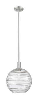 Arcadia One Light Mini Pendant in Brushed Satin Nickel (405|716-1S-SN-G1213-12CL)