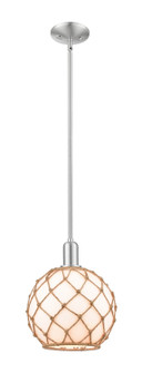 Arcadia One Light Mini Pendant in Brushed Satin Nickel (405|716-1S-SN-G121-10RB)