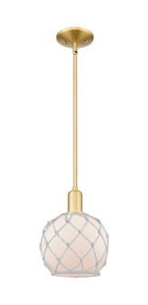 Arcadia One Light Mini Pendant in Satin Gold (405|716-1S-SG-G121-8RW)