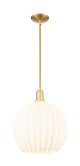 Arcadia One Light Mini Pendant in Satin Gold (405|716-1S-SG-G1217-14WV)