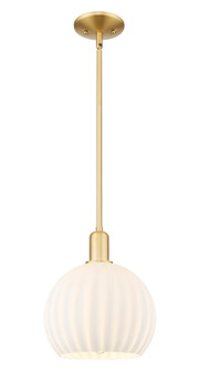 Arcadia One Light Mini Pendant in Satin Gold (405|716-1S-SG-G1217-10WV)