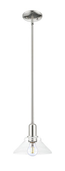 Arcadia One Light Mini Pendant in Polished Nickel (405|716-1S-PN-G132)