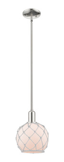Arcadia One Light Mini Pendant in Polished Nickel (405|716-1S-PN-G121-8RW)
