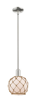 Arcadia One Light Mini Pendant in Polished Nickel (405|716-1S-PN-G121-8RB)
