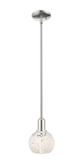 Arcadia One Light Mini Pendant in Polished Nickel (405|716-1S-PN-G1216-6WM)