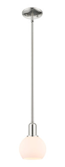 Arcadia One Light Mini Pendant in Polished Nickel (405|716-1S-PN-G121-6)