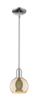 Arcadia One Light Mini Pendant in Polished Chrome (405|716-1S-PC-G128-6)