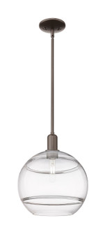 Arcadia One Light Mini Pendant in Oil Rubbed Bronze (405|716-1S-OB-G556-12CL)