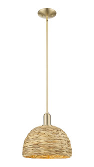 Arcadia One Light Mini Pendant in Champagne Bronze (405|716-1S-CB-RBD-12-NAT)