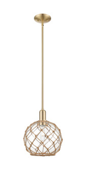 Arcadia One Light Mini Pendant in Champagne Bronze (405|716-1S-CB-G122-10RB)