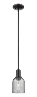 Arcadia One Light Mini Pendant in Matte Black (405|716-1S-BK-G257)
