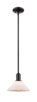 Arcadia One Light Mini Pendant in Matte Black (405|716-1S-BK-G131)