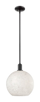 Arcadia One Light Mini Pendant in Matte Black (405|716-1S-BK-G1216-12WM)