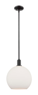 Arcadia One Light Mini Pendant in Matte Black (405|716-1S-BK-G121-12)