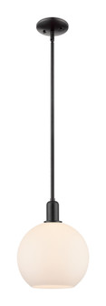 Arcadia One Light Mini Pendant in Matte Black (405|716-1S-BK-G121-10)