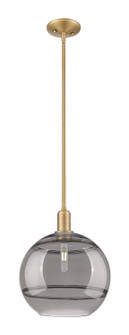 Arcadia One Light Mini Pendant in Brushed Brass (405|716-1S-BB-G556-12SM)