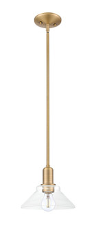 Arcadia One Light Mini Pendant in Brushed Brass (405|716-1S-BB-G132)