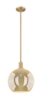 Arcadia One Light Mini Pendant in Brushed Brass (405|716-1S-BB-G128-12)