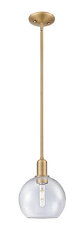 Arcadia One Light Mini Pendant in Brushed Brass (405|716-1S-BB-G124-8)