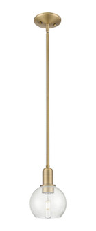 Arcadia One Light Mini Pendant in Brushed Brass (405|716-1S-BB-G124-6)