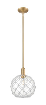 Arcadia One Light Mini Pendant in Brushed Brass (405|716-1S-BB-G122-10RW)