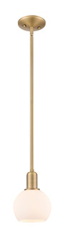 Arcadia One Light Mini Pendant in Brushed Brass (405|716-1S-BB-G121-6)