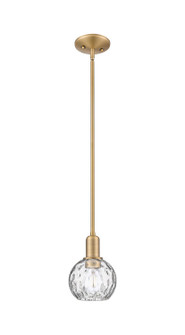 Arcadia One Light Mini Pendant in Brushed Brass (405|716-1S-BB-G1215-6)