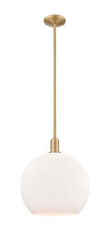 Arcadia One Light Mini Pendant in Brushed Brass (405|716-1S-BB-G121-14)