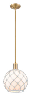 Arcadia One Light Mini Pendant in Brushed Brass (405|716-1S-BB-G121-10RW)
