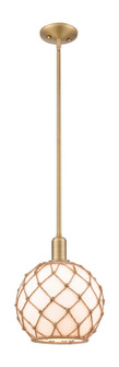 Arcadia One Light Mini Pendant in Brushed Brass (405|716-1S-BB-G121-10RB)