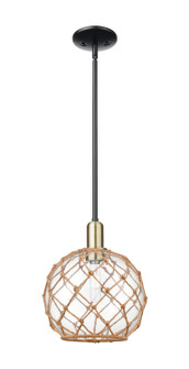 Arcadia One Light Mini Pendant in Black Antique Brass (405|716-1S-BAB-G122-10RB)