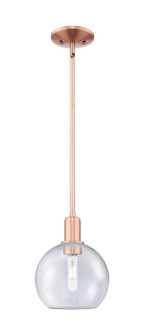 Arcadia One Light Mini Pendant in Antique Copper (405|716-1S-AC-G124-8)