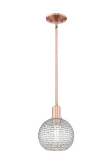 Arcadia One Light Mini Pendant in Antique Copper (405|716-1S-AC-G122C-8CL)